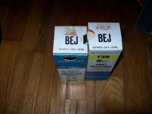 2  projector bulb/lamp nos sylvania  bej 200 watt 120 v 25 hrs for sale