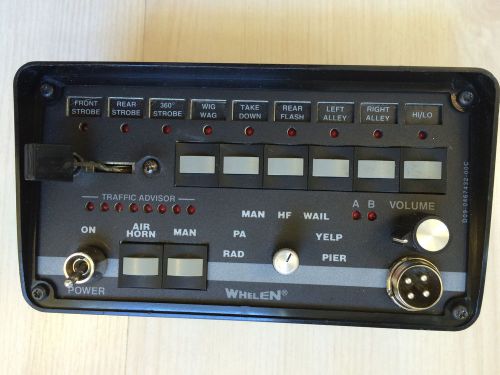 WHELEN MPC01VA MULTI PURPOSE CONTROLLER SIREN /LIGHTS W SLIDE SWITCH MIC BRACKET