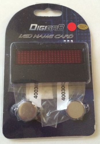 LED Scrolling Name Badge w Batteries - NEW