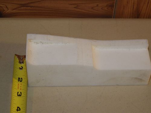 Virgin White Teflon PTFE Block Sheet - 7&#034; x 2&#034; x 2&#034; - Irregular - Free Ship!