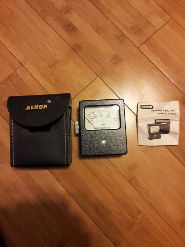 ALNOR VELOMETER, JR, MODEL # 8125  RANGE 0-500 AND 0-2500 FPM,  FEET PER MINUTE