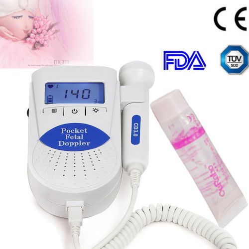 Contec LCD Fetal Doppler Prenatal heart rate monitor 3MHz probe--USA ship-
							
							show original title