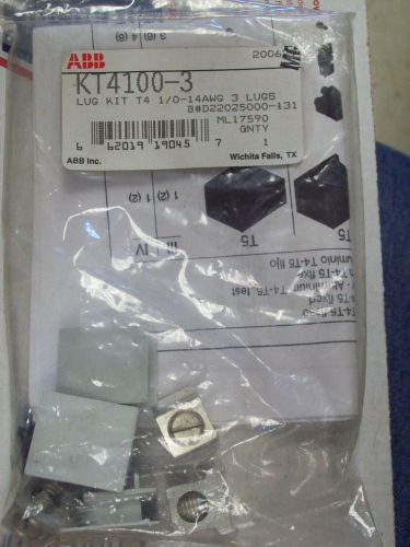 ABB KT4100-3 NSFP KT KUG KIT T4 1/0-14AWG 3 LUGS