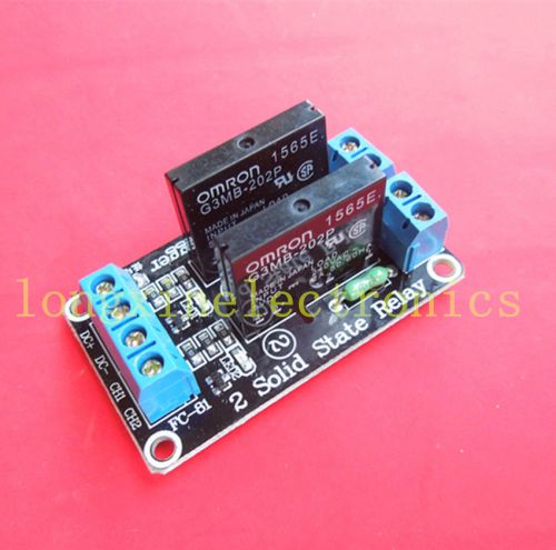 5x 5v 2 channel ssr solid-state relay high level trigger 240v 2a for sale