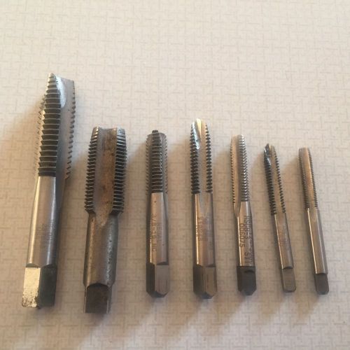 Machinist LOT (4) REGAL Tap Set 5/8 3/8 1/4 NC Course 11 16 20 HS USA SAE GH3