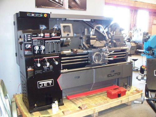 #9419: NEW Jet Elite 17 x 40 Spindle Bore Geared Head Lathe Model: EGH-1740