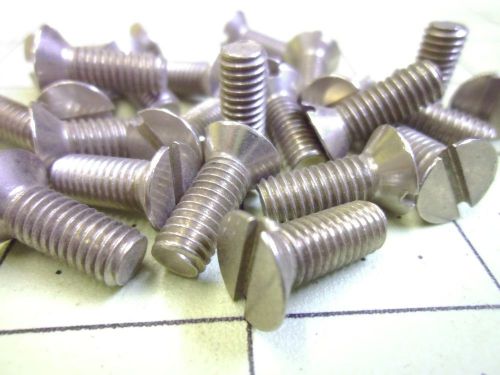 (26) M6 X 16 FLAT HEAD SLOTTED MACHINE SCREWS ZINC FASTENAL 40485 #57475