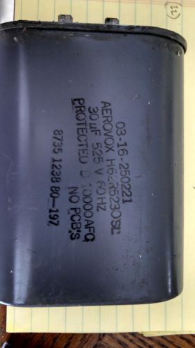 AEROVOX H62R5230SL Capacitors 30UF 525V 60HZ Never powered up