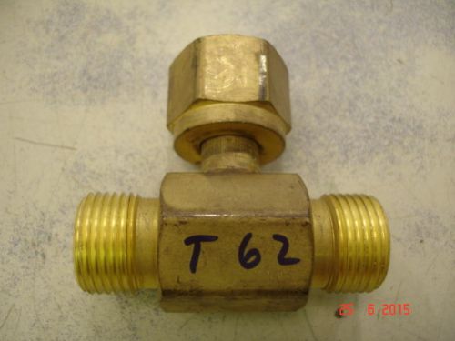 Used Western Enterprises T-62  High Pressure Brass Oxygen TEE CGA-540