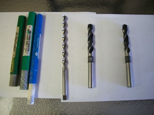 3 DRILLS - 3/8 X8&#034; , 33/64 , 17/32