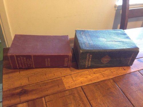 Vintage 1950 Machinery&#039;s Handbook &amp; 1945 American Machinist Handbook