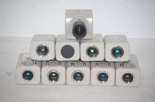 -LOT OF 9- SANYO Color CCD Camera VCC-3964 24V AC 60Hz 3.5W w/ JAV-7017 Caera