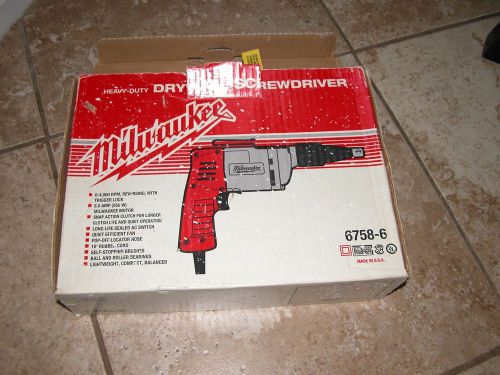 Milwaukee 6758-6 Corded Heavy-Duty Drywall Screwdriver