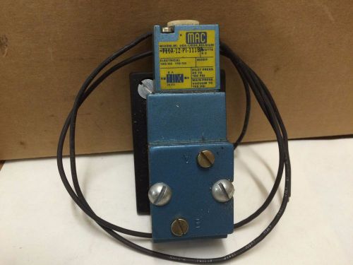 MAC 711A-12-PI-111BA Solenoid Valve 6.3 Watts 20 - 150PSI