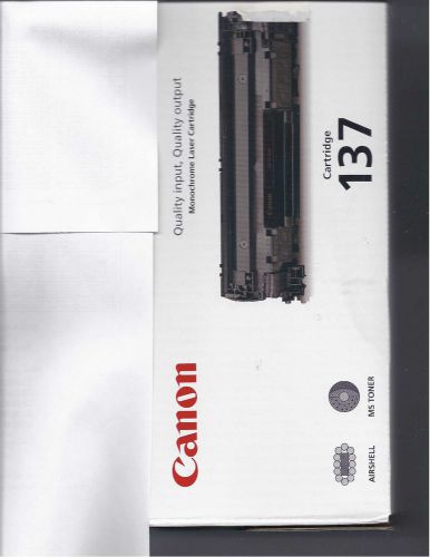 GENUINE VIRGIN CANON 137 EMPTY CARTRIDGES