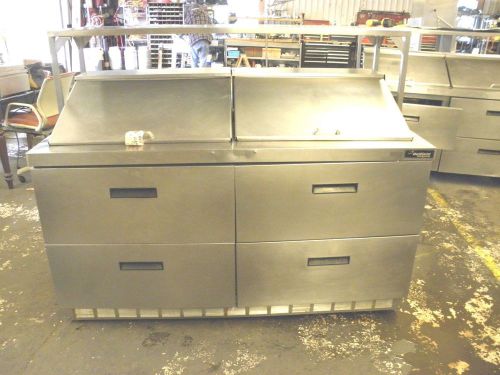 Delfield d4464n four drawer mega top 64&#034; sandwich subs deli pizza  prep table for sale