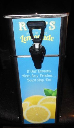 NEWCO FRONT LOAD POST MIX LEMONADE DISPENSER / LABELED &#034;ROY&#039;S LEMONADE&#034;