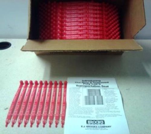 Transportation Seals POLY LOK Trailer Truck Door LOT 1,000 Red Plastic POLY-LOK