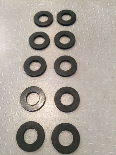 100ea  Black Rubber Washers 7/8&#034; OD x 15/32&#034; ID x 3/32&#034; Thick - 70 Duro Nitrile