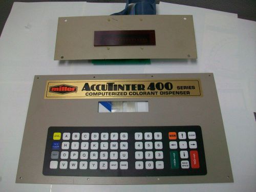 Accutinter 400 front panel FLUID MANAGEMENT, HARBIL, MILLER