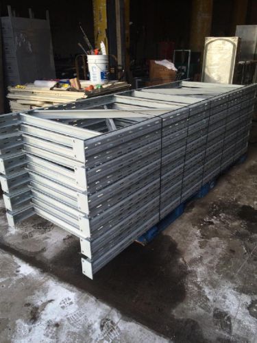 10 sections 10&#039; h x 40&#034; d Ridg-u-Rak Pallet Racks Racking Heavy Duty Slotted