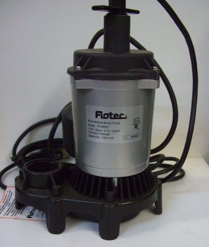 Flotec 1/2 HP Submersible Sump Pump FPZS50T Float Zinc 6000 GPH NEW NO BOX