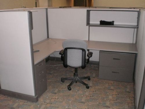 FF-024 - Light Grey - 6.5x6.5 , 8x8 Herman Miller A02 Cubicles - $755