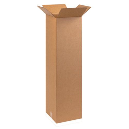 Aviditi cardboard box 10&#034; x 10&#034; x 38&#034; corrugated kraft bundle of 25 fast ship for sale