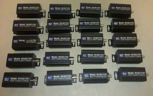 Lot of 20 NVT VIDEO NV-EC1701 Ethernet over Coax EoC Transceiver lot