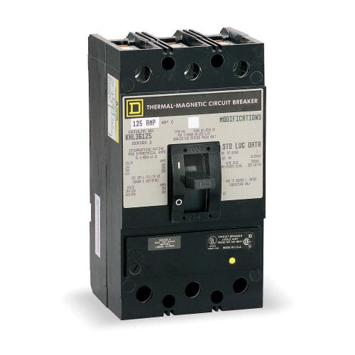 Khl36125 square d - new circuit breaker 125amp 600v 3 poles for sale