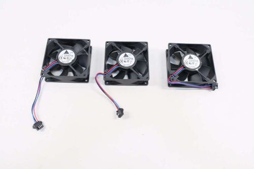 LOT 3 NEW DELTA ELECTRONICS AFB0824VH 80X80X25.4MM 24V-DC COOLING FAN D529327