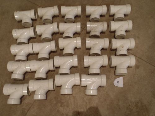 HUGE  2&#034; PVC &#034;T&#034;S PIPE FITTING LOT 24 PC. LOT #4