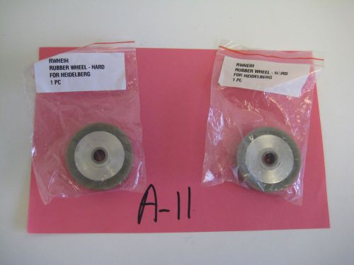 Heidelberg Offset Feeder/Feed Board Hard Rubber Wheels  Lot of 2 - Free Shipping