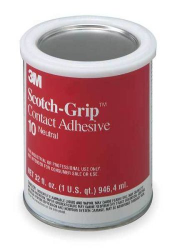 3M (10-1qt) Neoprene Contact Adhesive 10 Light Yellow, 1 qt