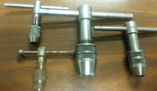 Four (4) t-handle tap wrench lot craftsman for sale