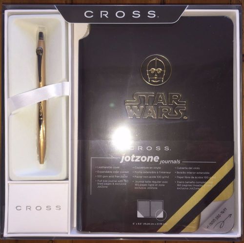 CROSS Star Wars C-3PO Gel Pen &amp; Journal Boxed Set - LAST ONE!