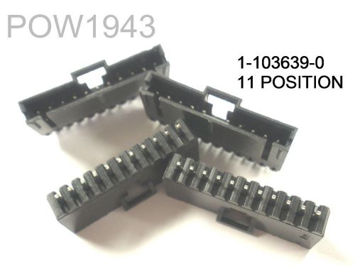 ( 25 PC. ) AMP/TYCO 1-103639-0 11 POSITION SINGLE ROW MALE HEADER