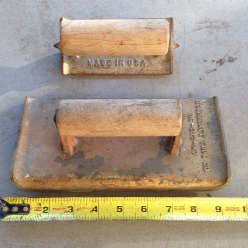 Vintage Goldblatt Edger /Groove Trowels Lot Of 2 / Concrete Tools