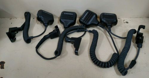 Motorola NMN6156B Remote Speaker Microphone MT1000 HT600 LOT of 4 TESTED