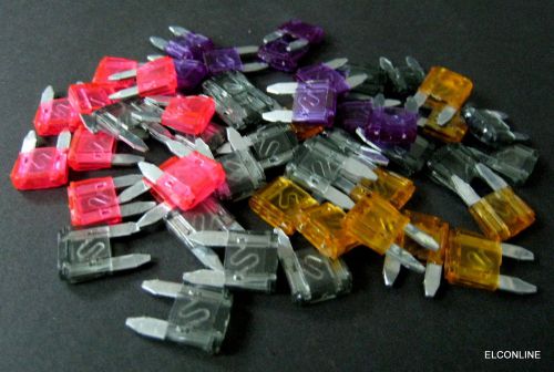 Car boat mini atm blade fuse #ca3 assortment : 1a 2a 3a 4a &amp; 5a total 50 pcs/lot for sale