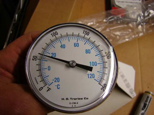 Trerice B83102X27 3&#034; thermometer 0-250F 1/2&#034; 2.5&#034; stem