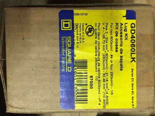 Square D GD4060LK Lug Kit, 400-600 Amp, NEW!