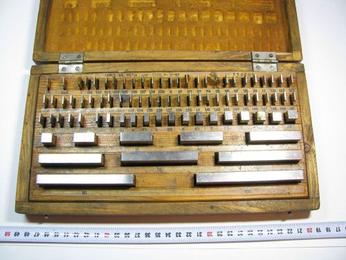 Precision Metric Slip Gauge Block Set 0-100mm (83 pcs.) Endmass Satz Gr1 USSR