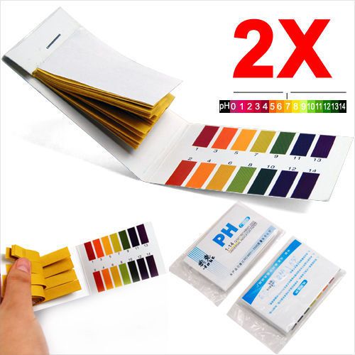 Laboratory 160 pH Indicator Test Strips 1-14 Paper Litmus Tester Urine &amp; Saliva