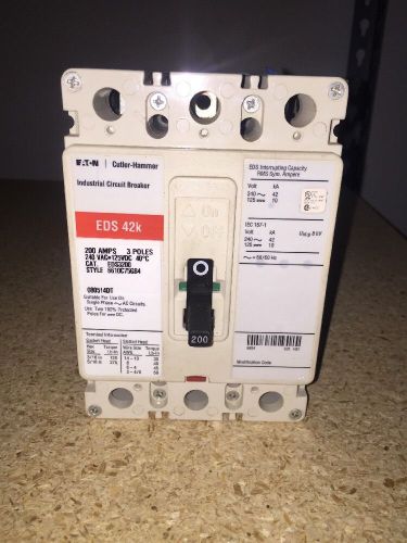 Cutler Hammer EDS42K 200 Amp 240 Volt 3 Pole Cat.EDS3200