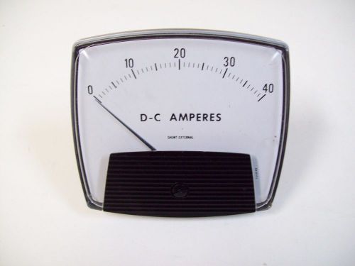 RAM METER 250 4 1/2&#039;&#039;0-50/0-40 D-C AMPERES GAUGE 0-40 - NEW - FREE SHIPPING!!!