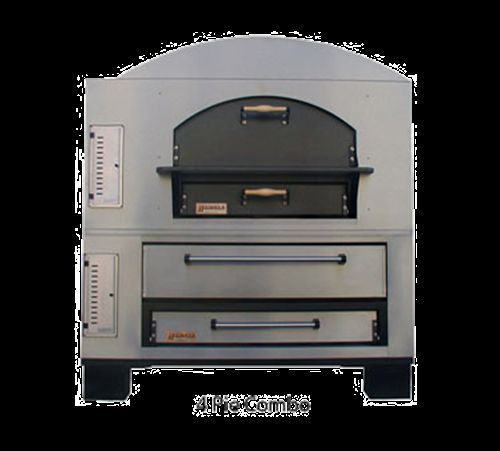 Marsal mbc-448 pizza oven deck-type gas mb42 over sd448 (4) 18&#034; pie per deck for sale