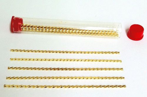 100 pcs. - - 3 1/2&#034;  golden twist plate strengthener wire -- free shipping for sale