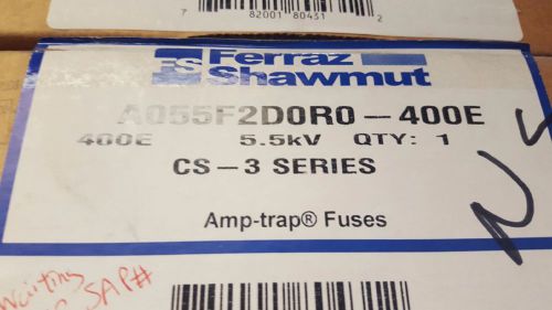 Ferraz shawmut a055f2d0r0-400e 5.5kv 12&#034; db cs-3 fuse- $2300 value- new!!! for sale