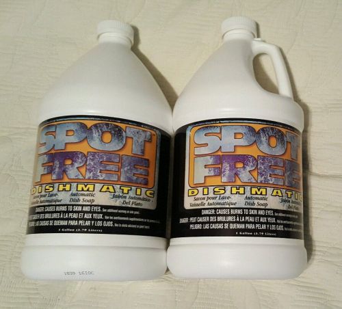 Spot free dishmatic automatic dish soap liquid concentrate 2 gallons new for sale